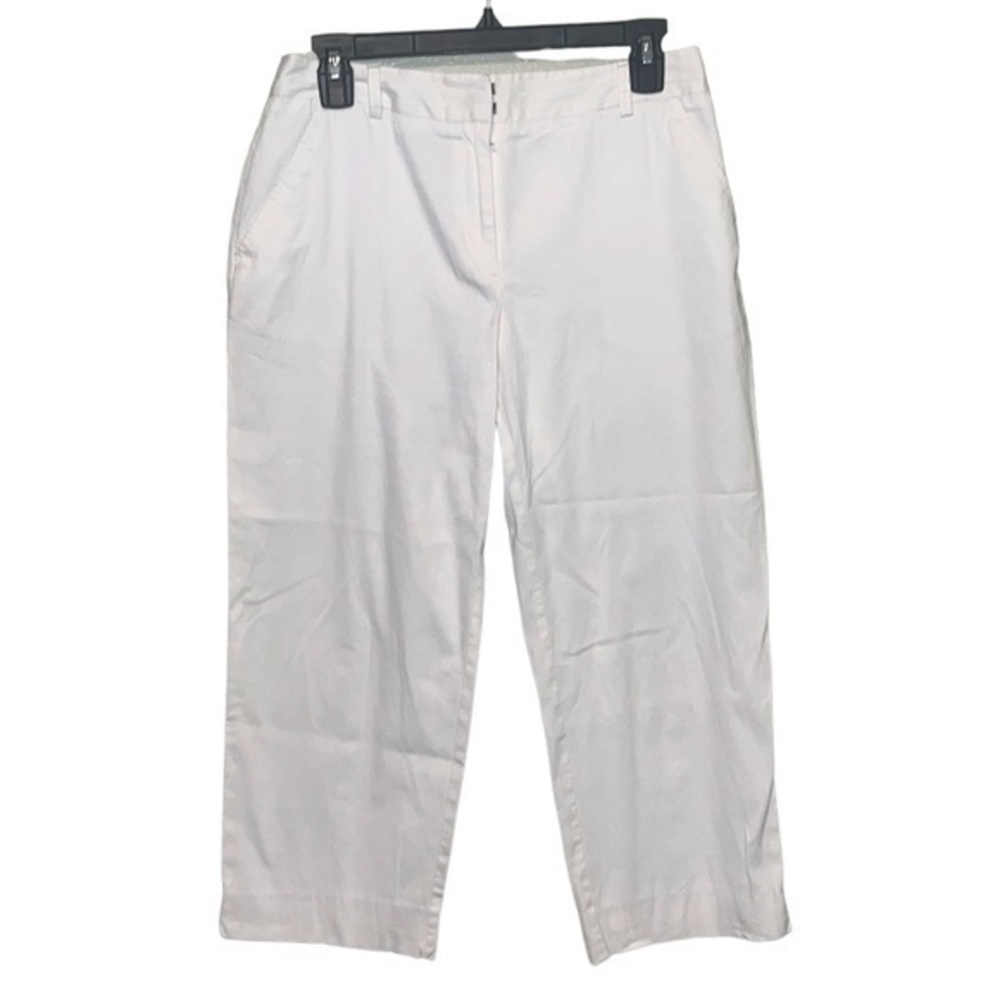Charter Club Katherine Fit Cropped Length white womens size 8 petite